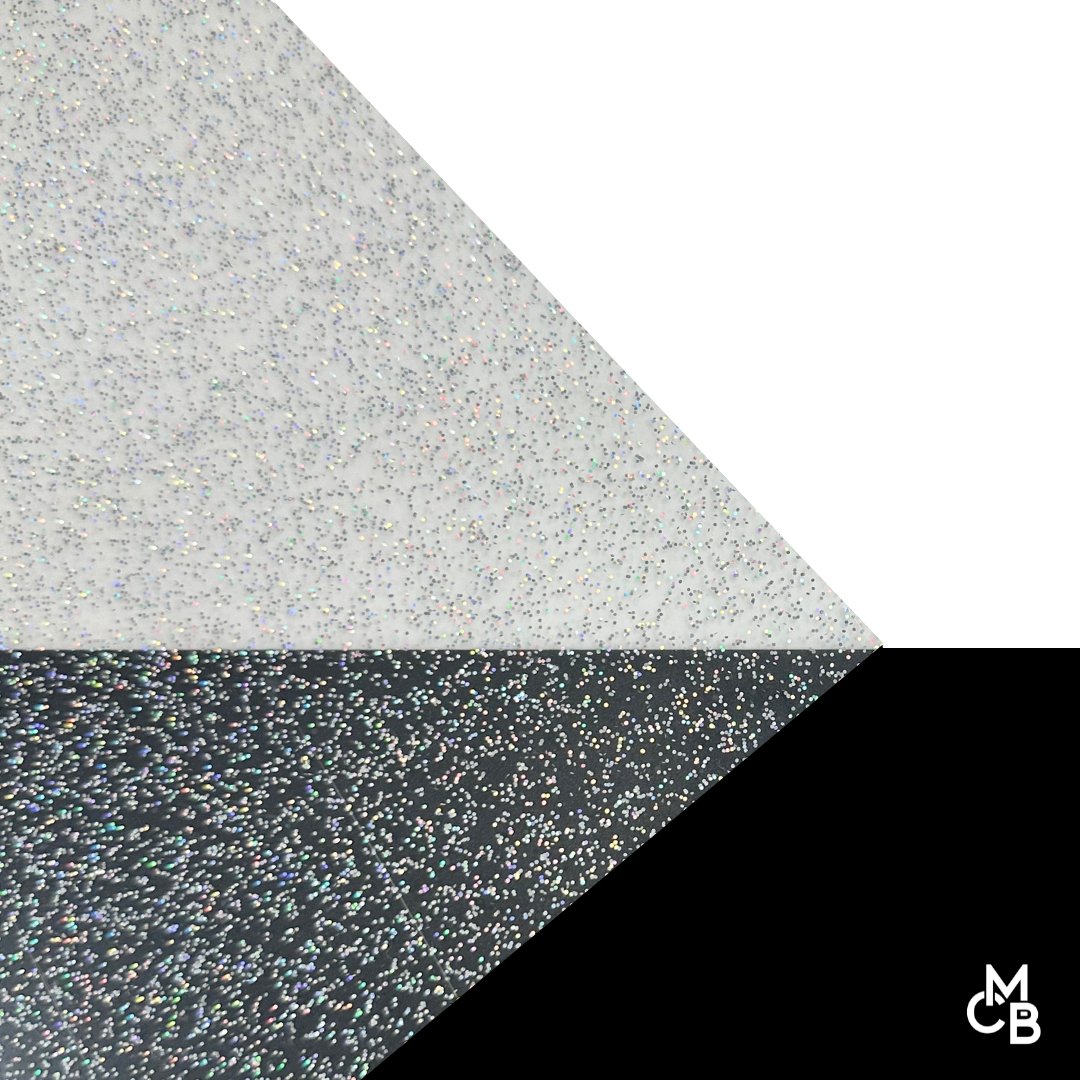 1/8" Clear Holographic Glitter Jellies Cast Acrylic Sheets - Acrylic Sheets